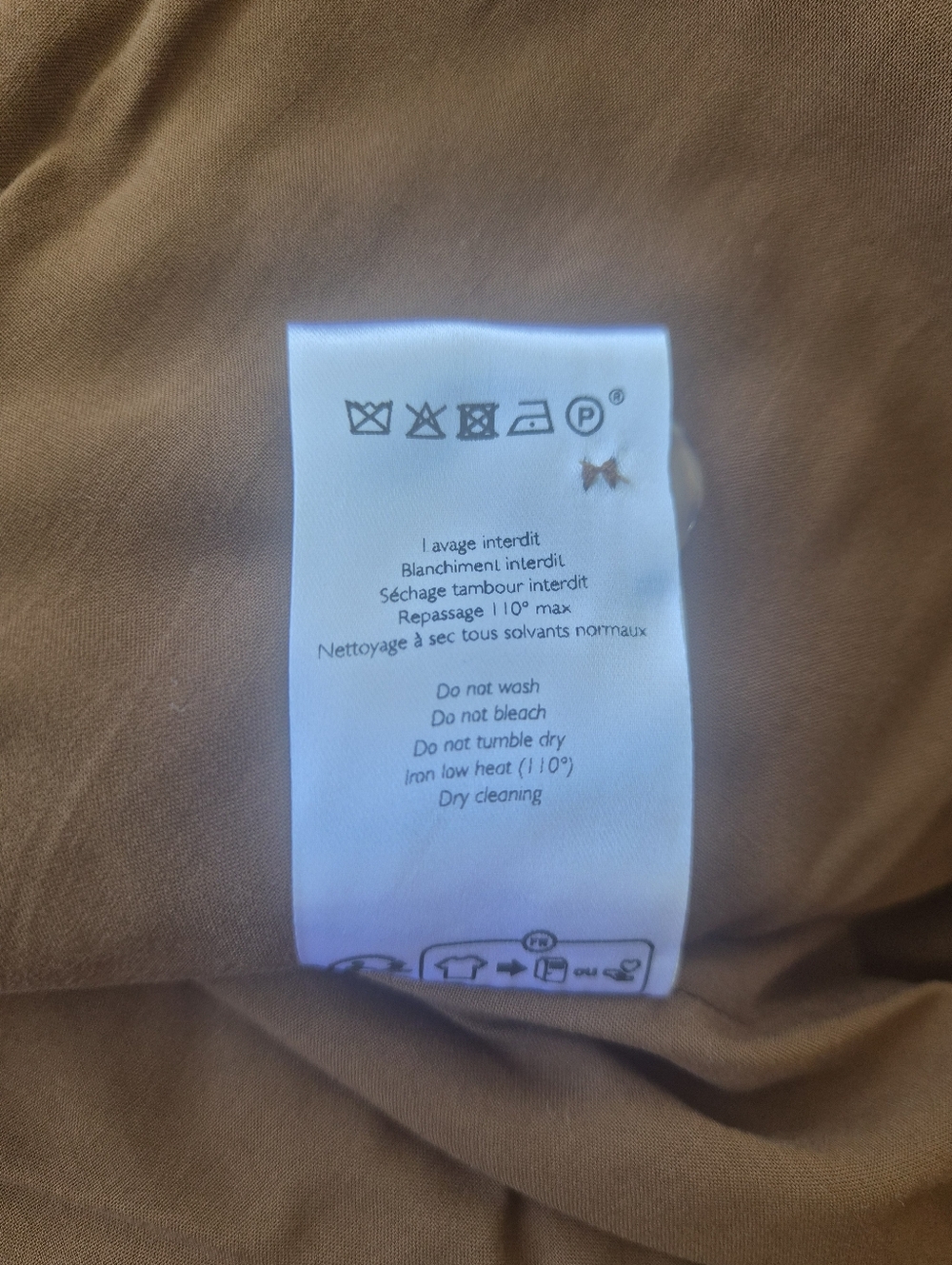 *NWT* [Sezane] Will Jacket In Camel Velvet, Size M - Picture 9 of 10